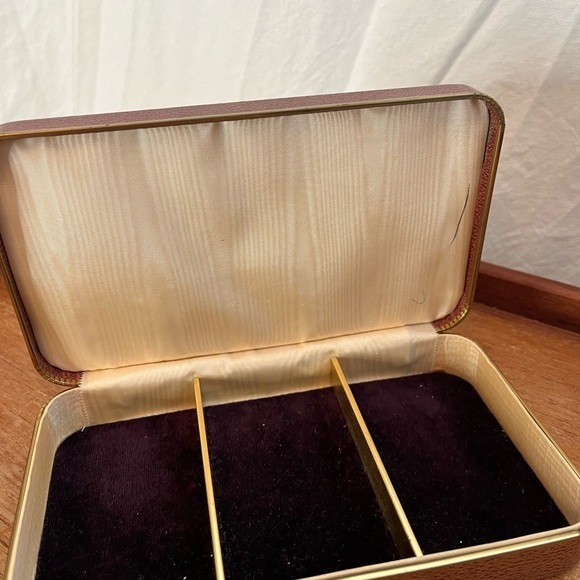 Brown and gold vintage farrington travel jewelry case clutch - Picture 4 of 11